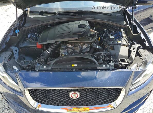 SADCK2FX5JA288623 2018 JAGUAR F-PACE Blue Vista de la etiqueta del VIN