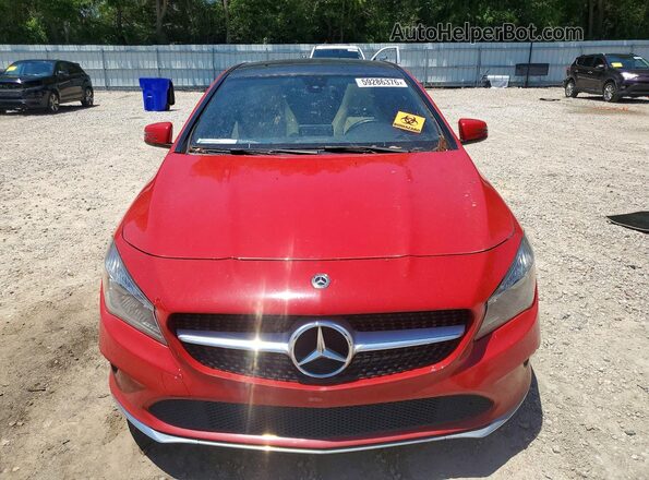 WDDSJ4EB3JN684138 2018 MERCEDES-BENZ CLA-CLASS Red უკანა ხედი