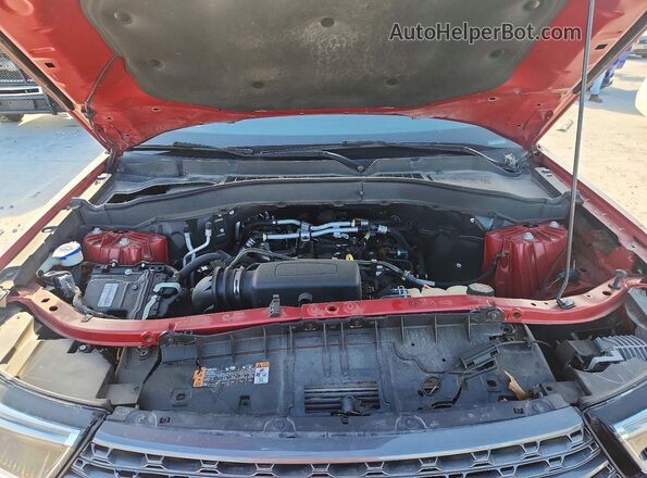 1FMSK8DH8MGB78751 2021 FORD EXPLORER Red Vista de la etiqueta del VIN