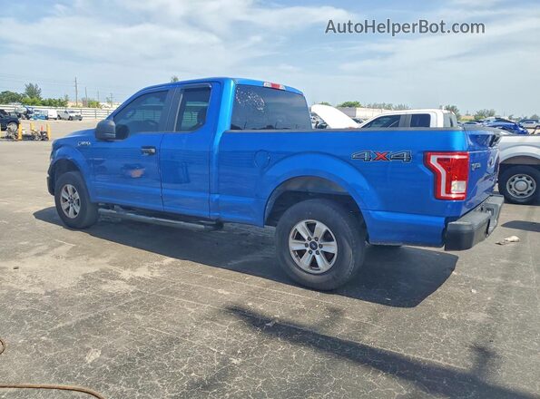 1FTEX1E83GKE50908 2016 FORD F150 Blue Trasero derecho