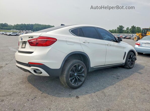 5UXKU2C56G0N83988 2016 BMW X6 White Задня права чверть