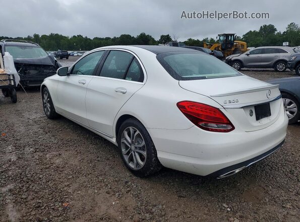55SWF4KB9GU174304 2016 MERCEDES-BENZ C White Tył prawy