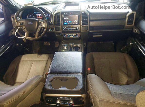 1FMJK1JT7KEA27596 2019 FORD EXPEDITION Blue Вид щитка приладів