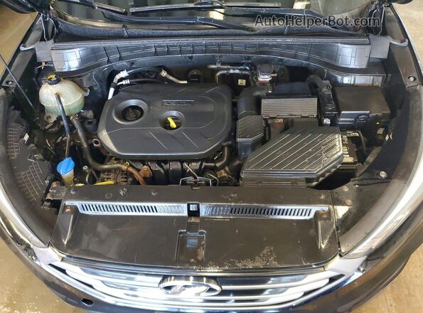 KM8J3CA47JU651629 2018 HYUNDAI TUCSON Black Widok naklejki z numerem VIN