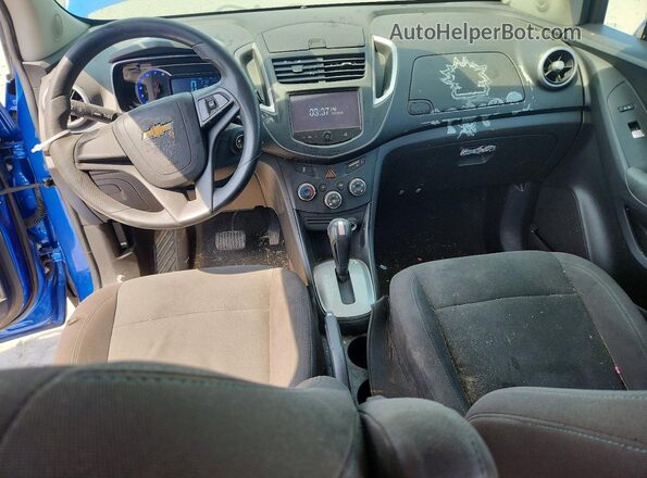 KL7CJKSB2GB757059 2016 CHEVROLET TRAX Blue Widok zestawu wskaźników