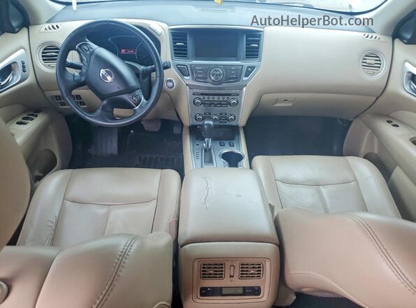 5N1DR2MN2HC635073 2017 NISSAN PATHFINDER White Вид щитка приладів