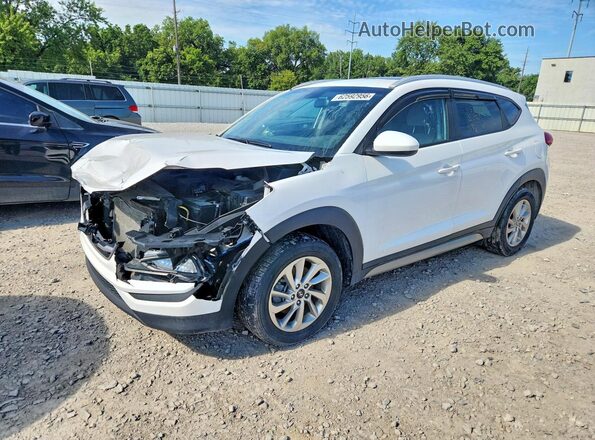 KM8J3CA42HU324615 2017 HYUNDAI TUCSON Белый Задняя левая четверть