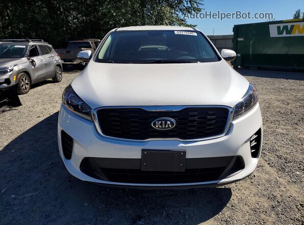 5XYPGDA56KG468663 2019 KIA SORENTO White Հետևի տեսք