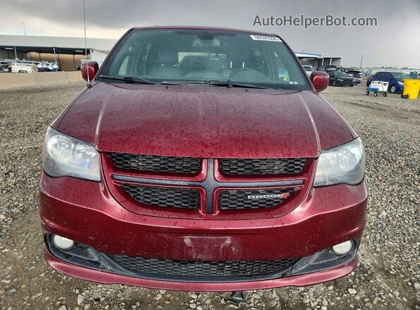 2C4RDGEG8JR285113 2018 DODGE GRAND Maroon Widok z tyłu