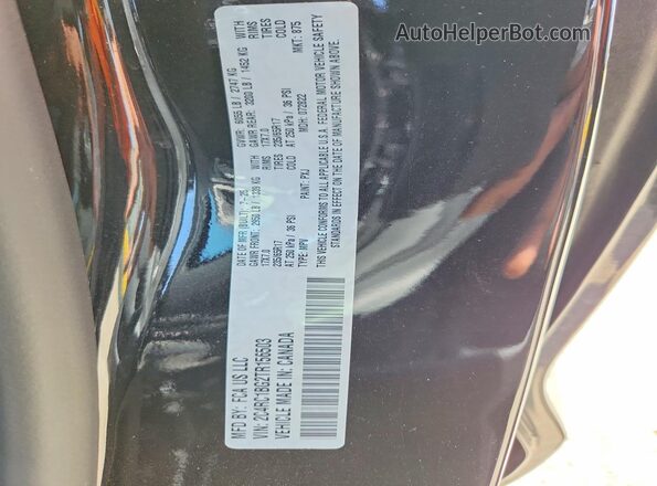 2C4RC1BG2TR156503 2026 CHRYSLER PACIFICA Black Widok wnętrza 360 stopni