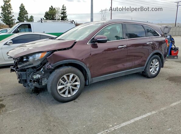 5XYPG4A38HG280797 2017 KIA SORENTO Burgundy Tył lewy