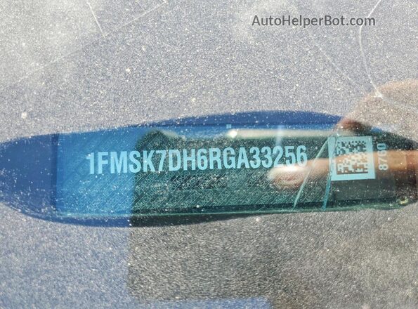 1FMSK7DH6RGA33256 2024 FORD EXPLORER Gray VIN კოდის სტიკერის ხედი