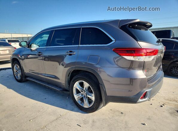 5TDYZRFH6KS325150 2019 TOYOTA HIGHLANDER Gray Trasero derecho