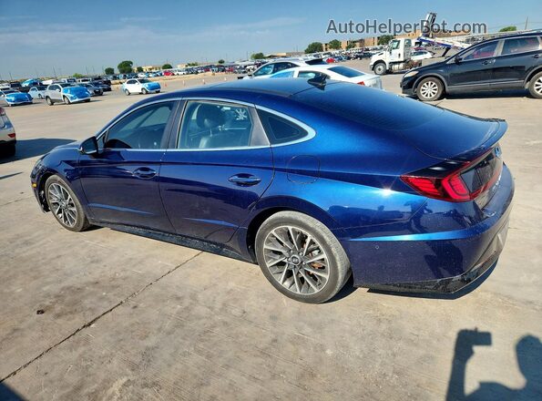 5NPEH4J26NH149738 2022 HYUNDAI SONATA Blue უკანა მარჯვენა
