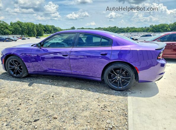 2C3CDXBG7JH284717 2018 DODGE CHARGER Purple Trasero derecho
