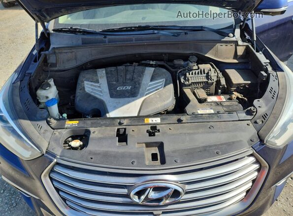 KM8SR4HF0JU258099 2018 HYUNDAI SANTA Blue Widok naklejki z numerem VIN
