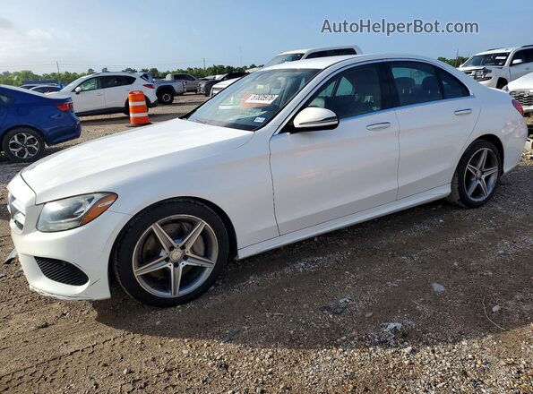 55SWF4JB5HU194150 2017 MERCEDES-BENZ C White Rear left