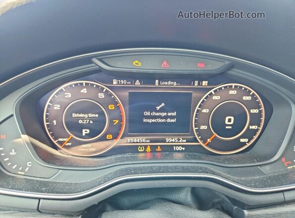 WAUKMAF49HN038707 2017 AUDI A4 Black Vista de los asientos traseros