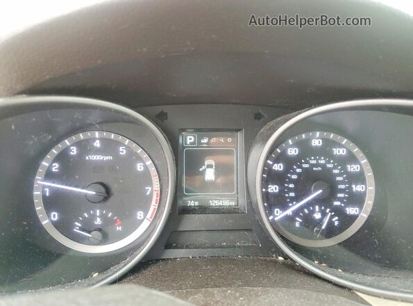 5XYZTDLB8HG394954 2017 HYUNDAI SANTA Red უკანა სავარძლების ხედი