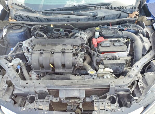 3N1AB7AP2HY300002 2017 NISSAN SENTRA Blue ძრავის განყოფილების ხედი