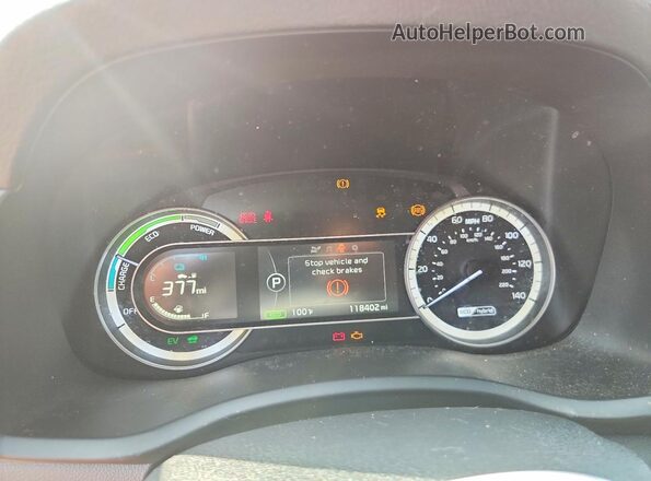 KNDCB3LC9H5050005 2017 KIA NIRO Red Widok tylnych siedzeń