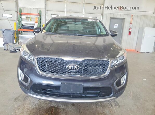 5XYPH4A19GG005319 2016 KIA SORENTO Charcoal Вид ззаду