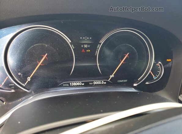 WBA7E4C50JGV23989 2018 BMW 7 SERIES Black Widok tylnych siedzeń