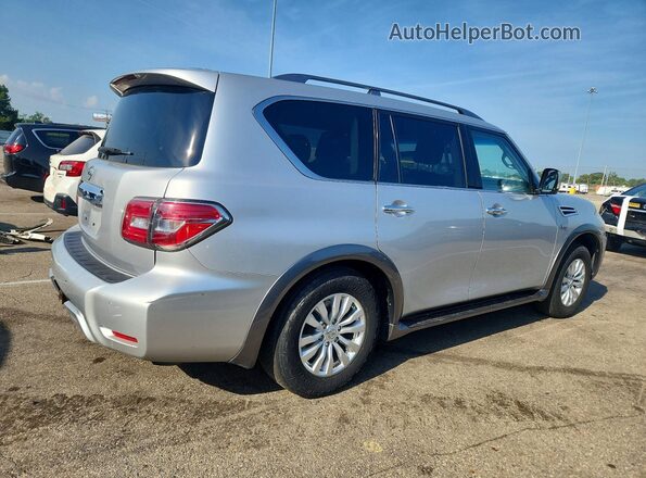 JN8AY2NC6H9504317 2017 NISSAN ARMADA Silver Передня права чверть
