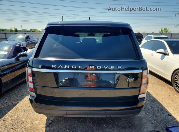 SALGR2KF9GA265806 2016 LAND ROVER RANGE Black Вид салону спереду