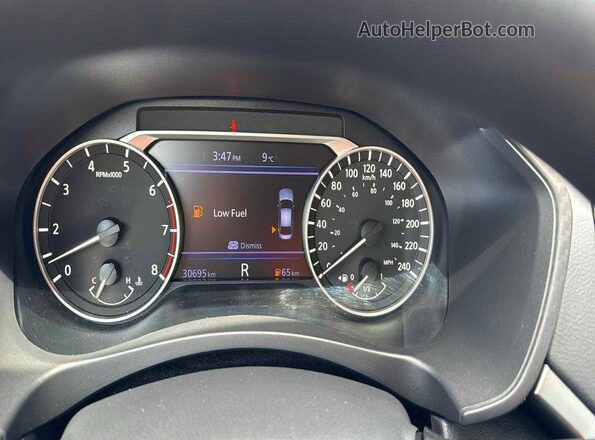 1N4BL4BW5NN320441 2022 NISSAN ALTIMA Black Widok zestawu wskaźników