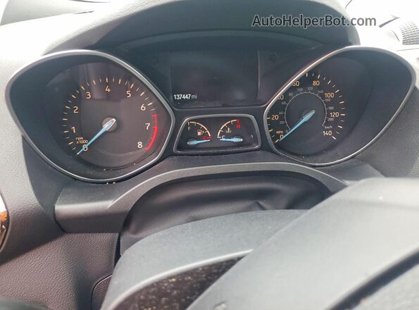 1FMCU9JD2HUA86564 2017 FORD ESCAPE Gray Rear seats view