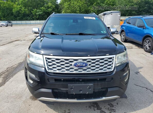 1FM5K8HT1GGD22883 2016 FORD EXPLORER Black Rear view