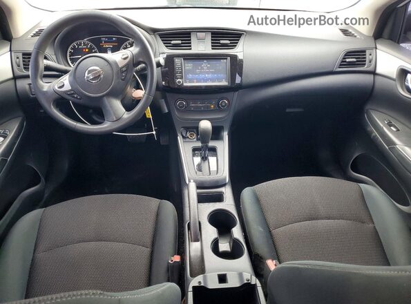 3N1AB7AP9KY334574 2019 NISSAN SENTRA White Widok zestawu wskaźników