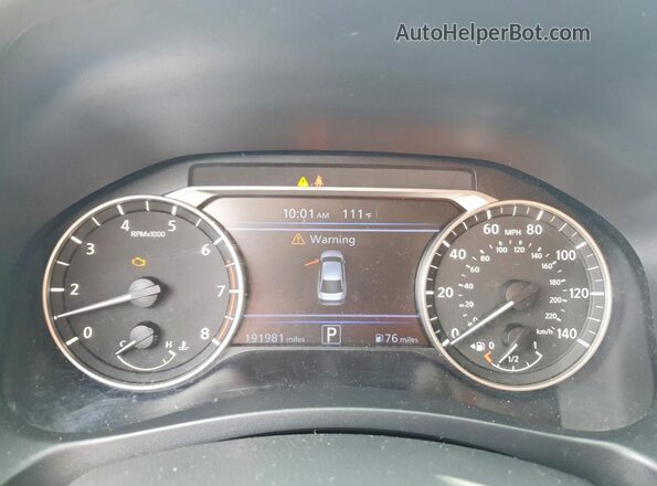 1N4BL4BV1KC134121 2019 NISSAN ALTIMA Blue Հետևի նստատեղերի տեսք
