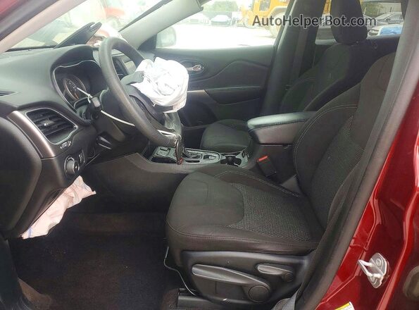 1C4PJLCBXKD160358 2019 JEEP CHEROKEE Burgundy Widok deski rozdzielczej