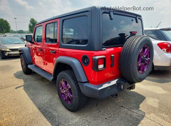 1C4HJXDNXLW188686 2020 JEEP WRANGLER Red Tył prawy