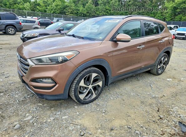 KM8J3CA22GU041905 2016 HYUNDAI TUCSON Brown Rear left