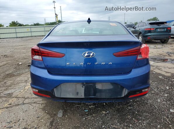 5NPD84LF8LH560700 2020 HYUNDAI ELANTRA Синий Вид салона спереди
