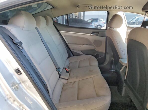 KMHD84LF7KU767711 2019 HYUNDAI ELANTRA Silver Rear interior view