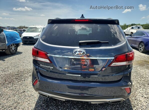KM8SN4HF4KU300478 2019 HYUNDAI SANTA Blue Вид салону спереду