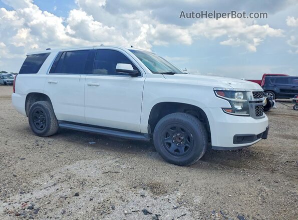 1GNLCDECXKR272656 2019 CHEVROLET TAHOE Белый Вид спереди