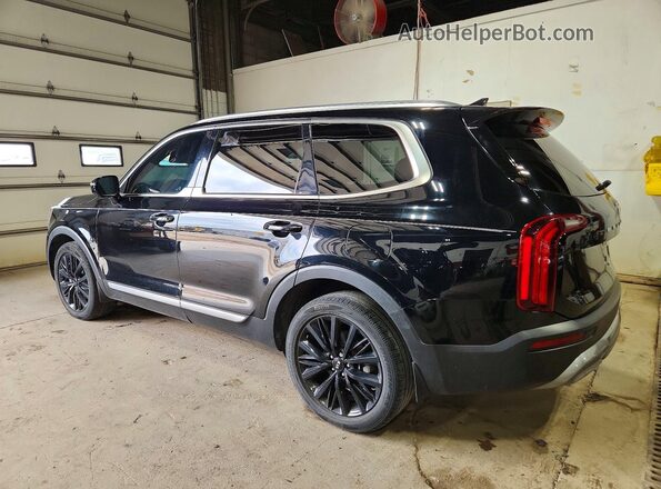 5XYP54HC7MG137393 2021 KIA TELLURIDE Black Trasero derecho
