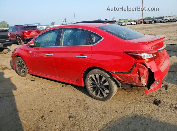 3N1AB7AP4KY279130 2019 NISSAN SENTRA Red Rear right