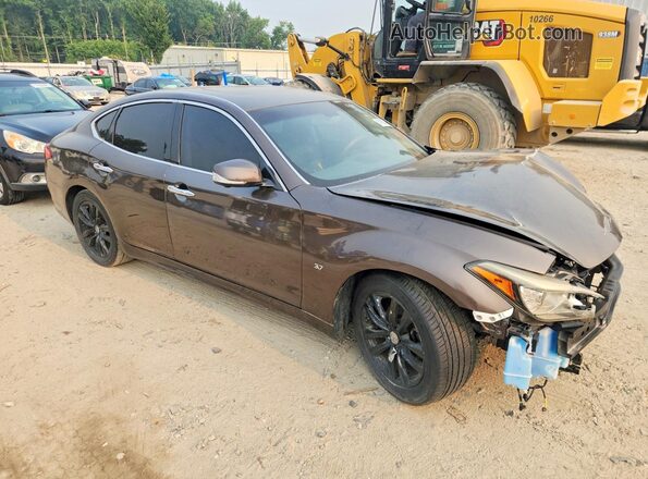 JN1BY1AP6JM180374 2018 INFINITI Q70 Brown Դիմացի տեսք