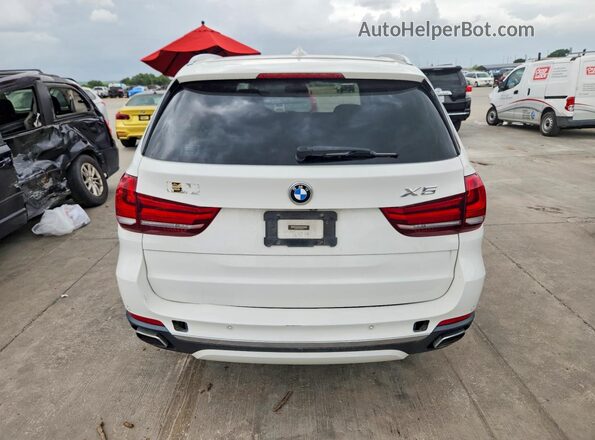 5UXKR2C53J0X10334 2018 BMW X5 White Widok wnętrza z przodu