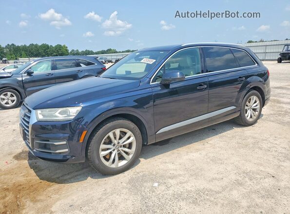 WA1LAAF73HD012436 2017 AUDI Q7 Blue Trasero izquierdo