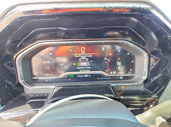 3GTUUDED4SG374540 2025 GMC SIERRA Black Vista del cuadro de instrumentos