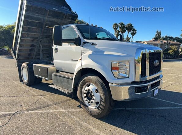 1FDNF6DE3NDF08598 2022 FORD F650 White Trasero izquierdo