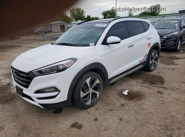 KM8J33A2XJU802493 2018 HYUNDAI TUCSON Белый Задняя левая четверть