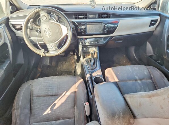 5YFBURHE2GP546039 2016 TOYOTA COROLLA Silver Vista del cuadro de instrumentos